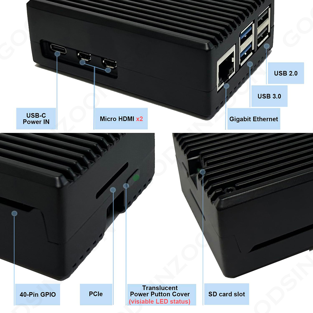 Raspberry Pi 5 Aluminum Heatsi - đánh giá và giá Argon One V3 M.2 Nvme Case