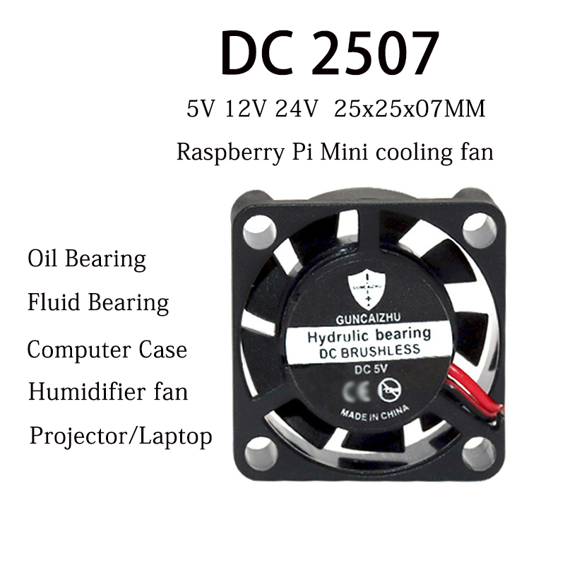 Mới 2507 Quạt 25X25X7MM Dầu Ch - đánh giá và giá Raspberry Pi Water Cooling Kit