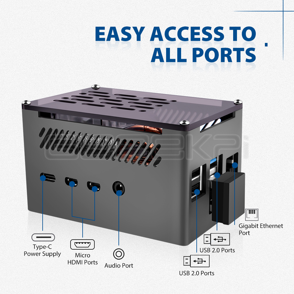 GeeekPi Nhôm Gạch Ốp Lưng Vỏ Đ - đánh giá và giá Argon One V3 M.2 Nvme Case